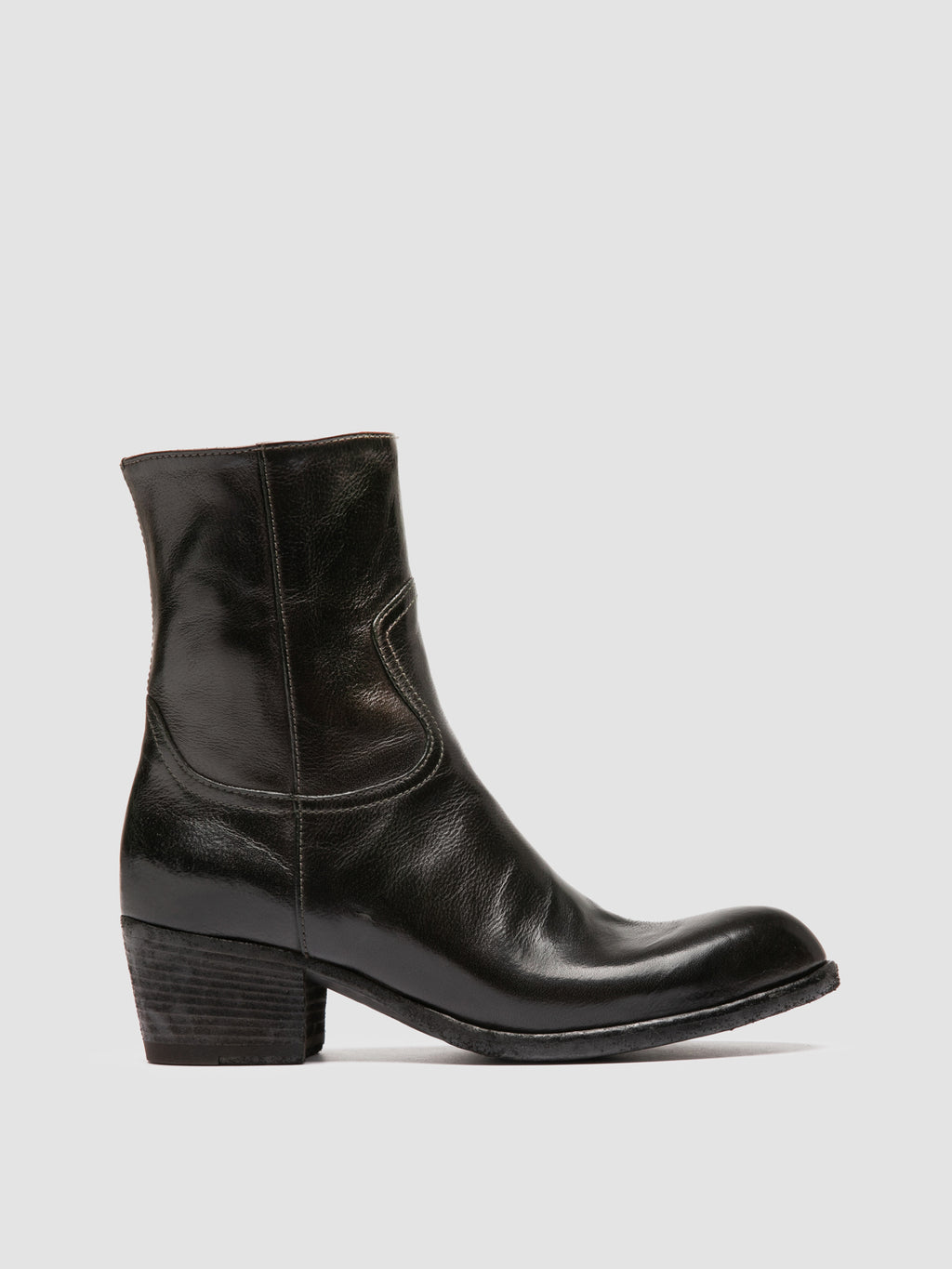 WADE 003 - Grey Leather Zipped Boots Officine Creative - 1