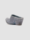 WANDA DD 101 - Blue Suede Mule Sandals