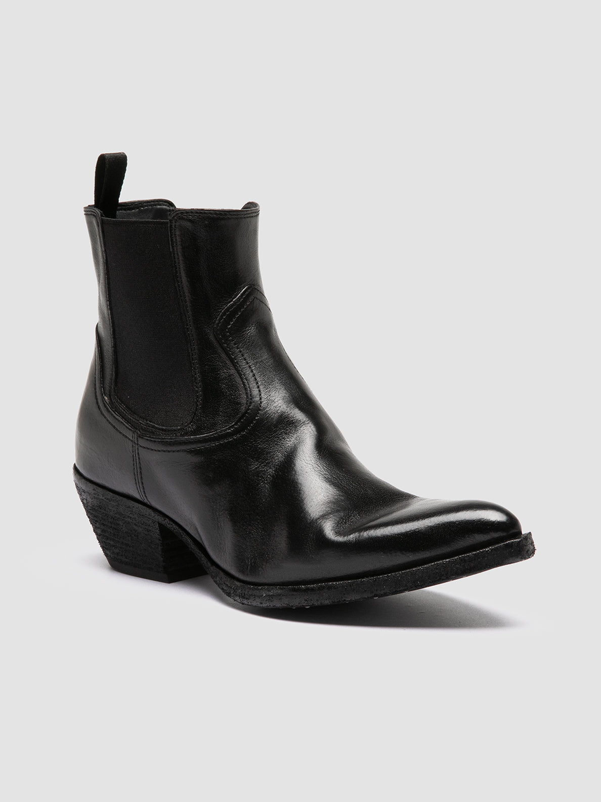 Women's Black Leather Chelsea Boots: WANDA DD 102 – Officine Creative