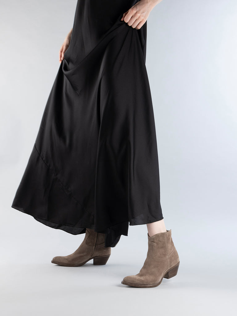 WANDA DD 103 - Grey Suede Zip Boots Women Officine Creative - 7