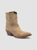 WANDA DD 104 - Brown Suede Zip Boots