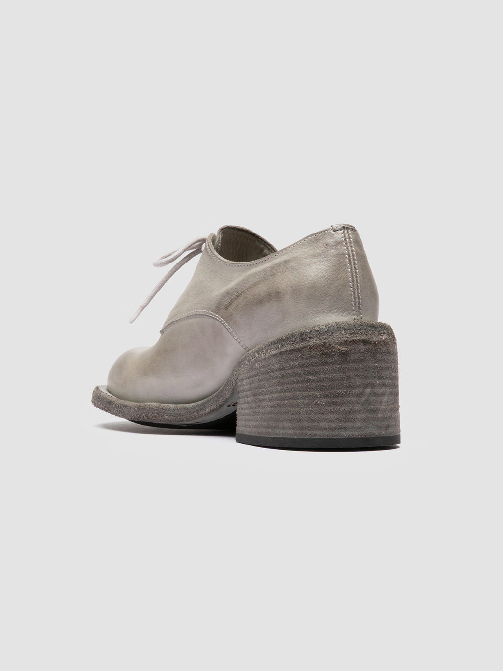 WILDS 001 - Grey Leather Derby Shoes