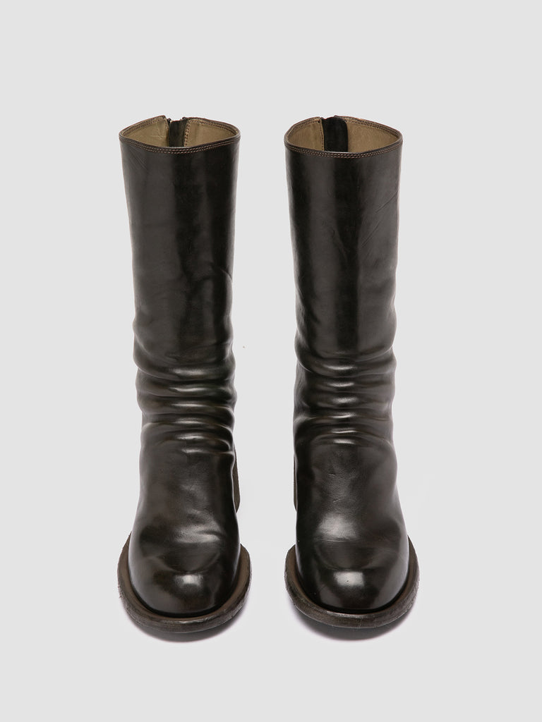 WILDS 006 - Brown Leather Zipped Boots