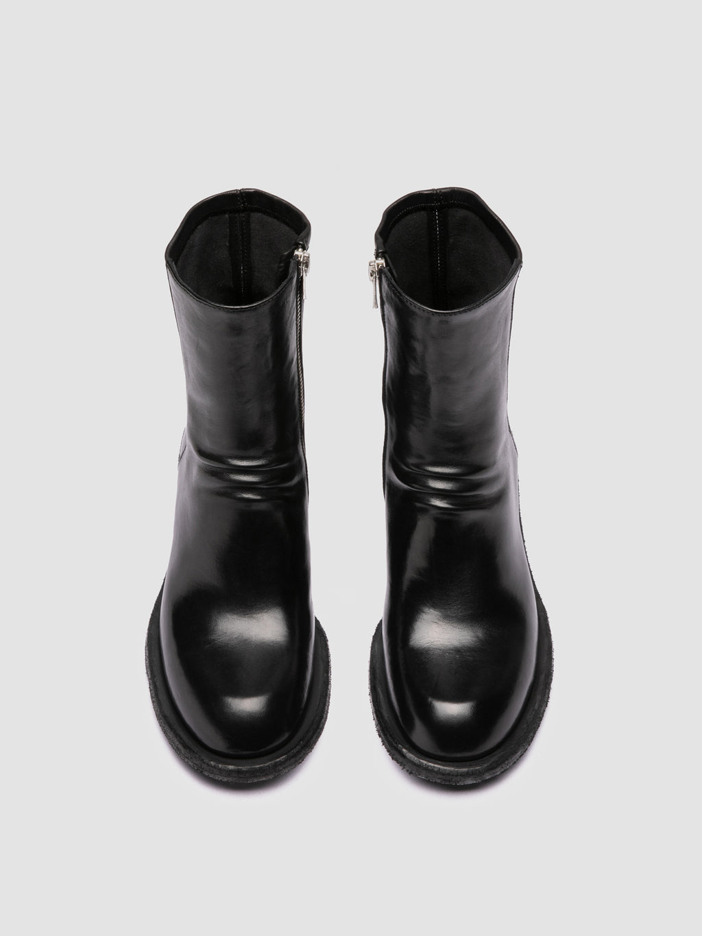 WILDS 019 - Black Leather Zipped Boots Officine Creative - 2