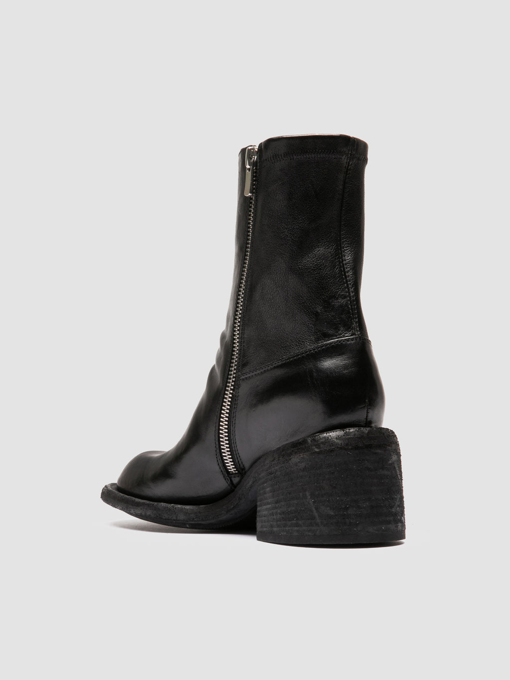 WILDS 019 - Black Leather Zipped Boots Officine Creative - 4