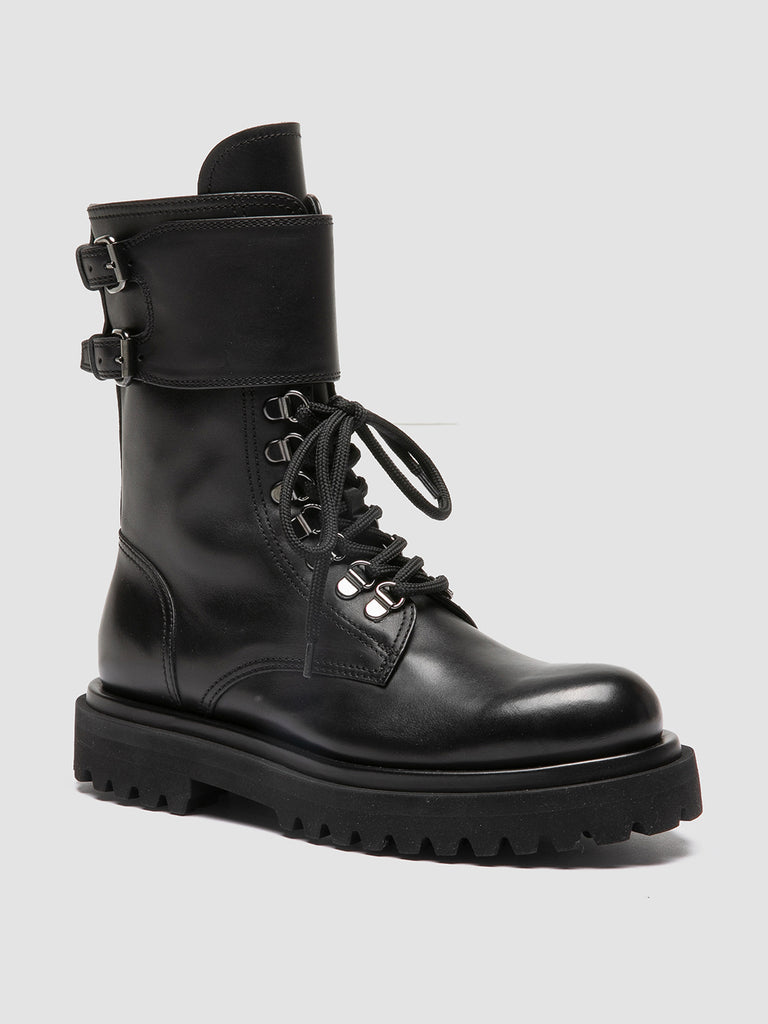 Women's Black Leather Boots WISAL 037 – Officine Creative EU