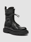 WISAL DD 106 - Black Leather Zip Boots - thumb image 3,side view
