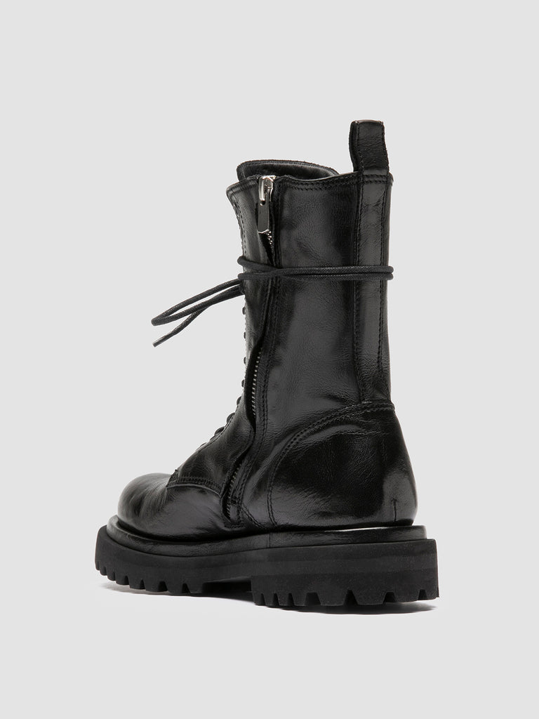 WISAL DD 106 - Black Leather Zip Boots