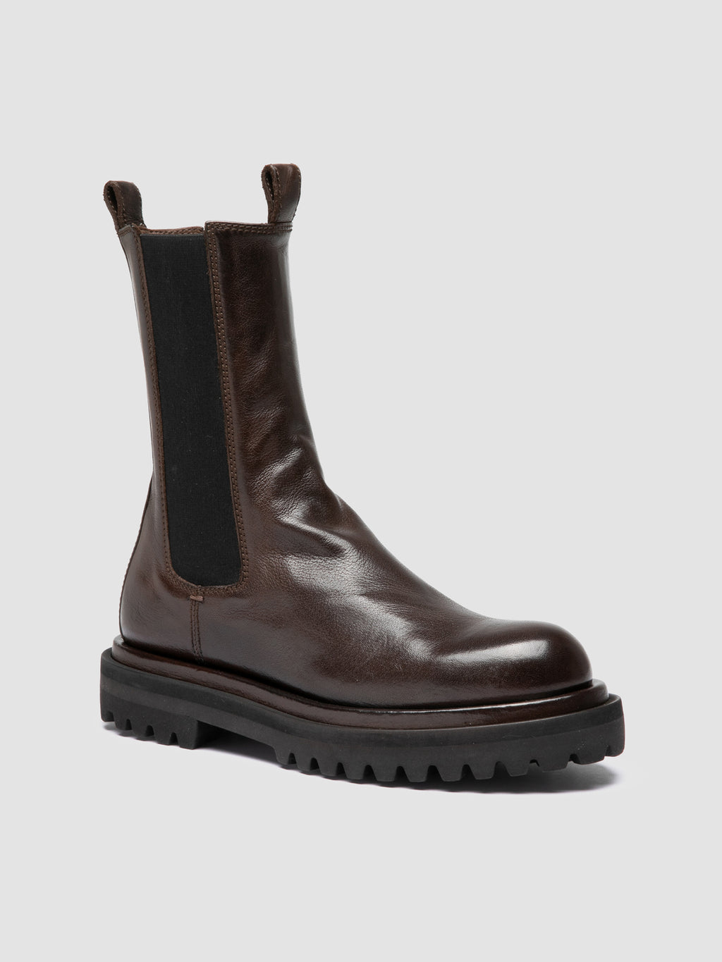 WISAL DD 107 - Brown Leather Chelsea Boots