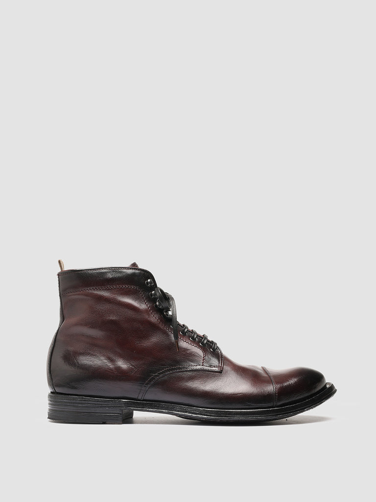 ANATOMIA 016 - Burgundy Leather Ankle Boots Men Officine Creative - 1