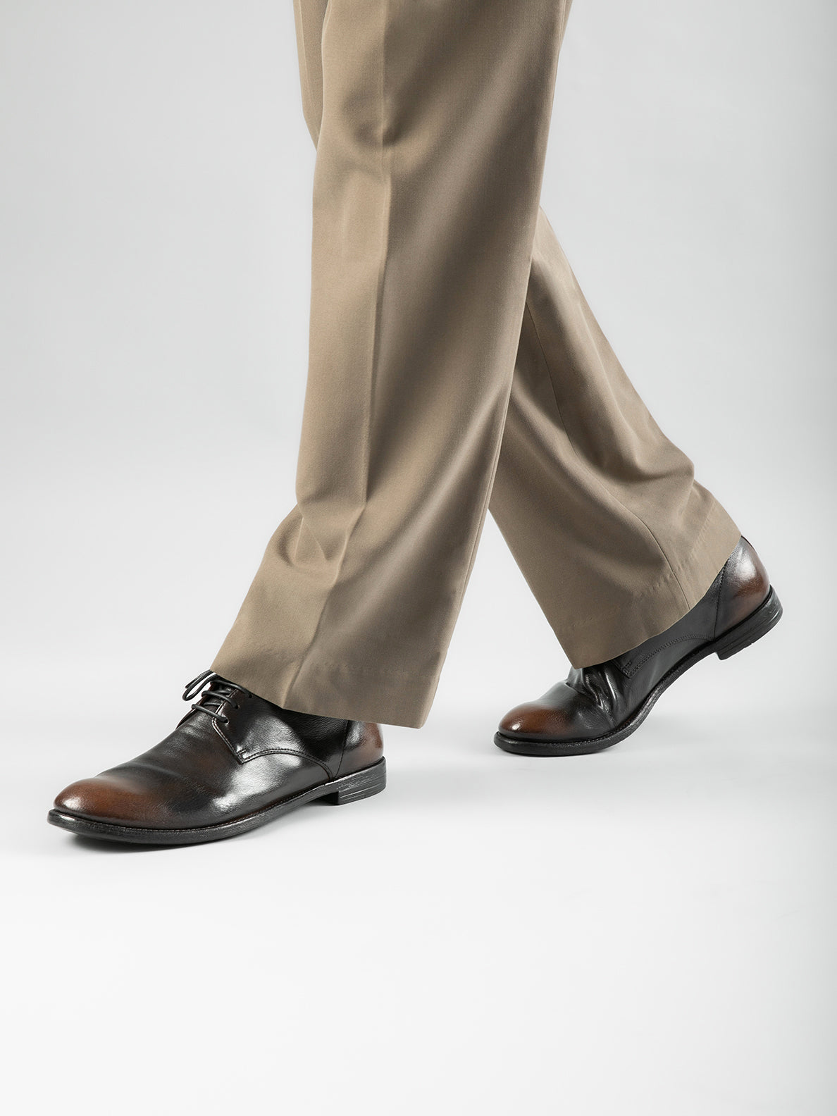 Men's Brown Leather Derby Shoes: ARC 515 – Officine Creative