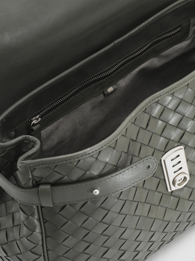 ARMOR 02 - Green Leather briefcase  Officine Creative - 6