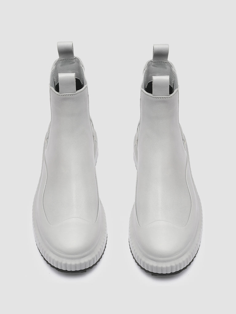 ARRAN 002 - Grey Nappa Leather Chelsea Boots