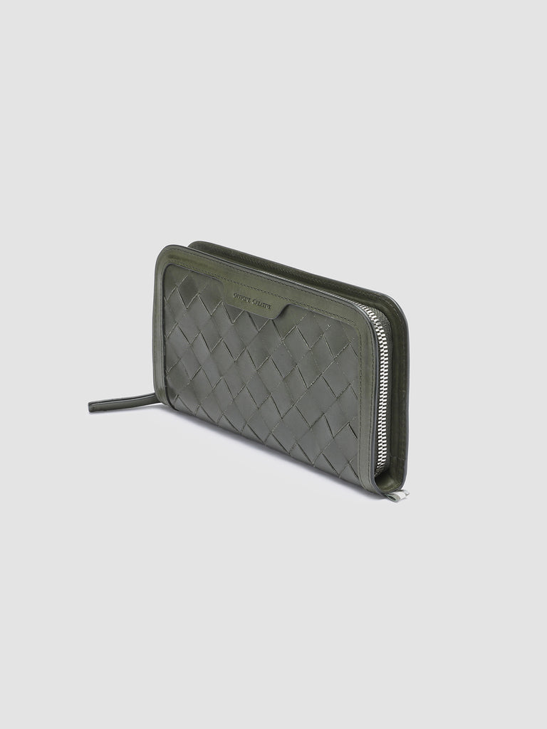 BERGE’ 101 - Green Leather wallet  Officine Creative - 4