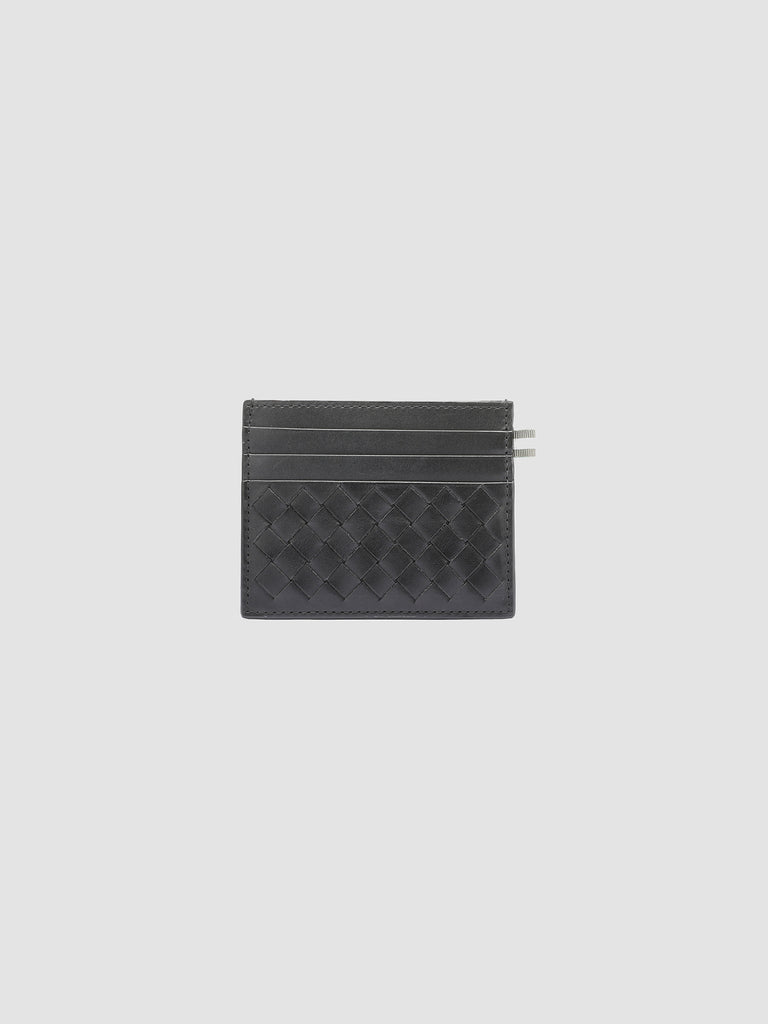 BOUDIN 122 - Black Leather Card Holder  Officine Creative - 2