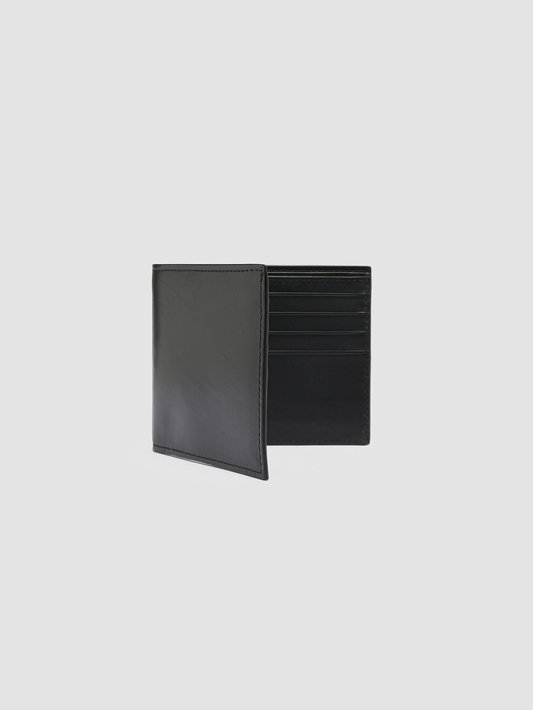 BOUDIN 23 - Black Leather Bifold Wallet  Officine Creative - 5