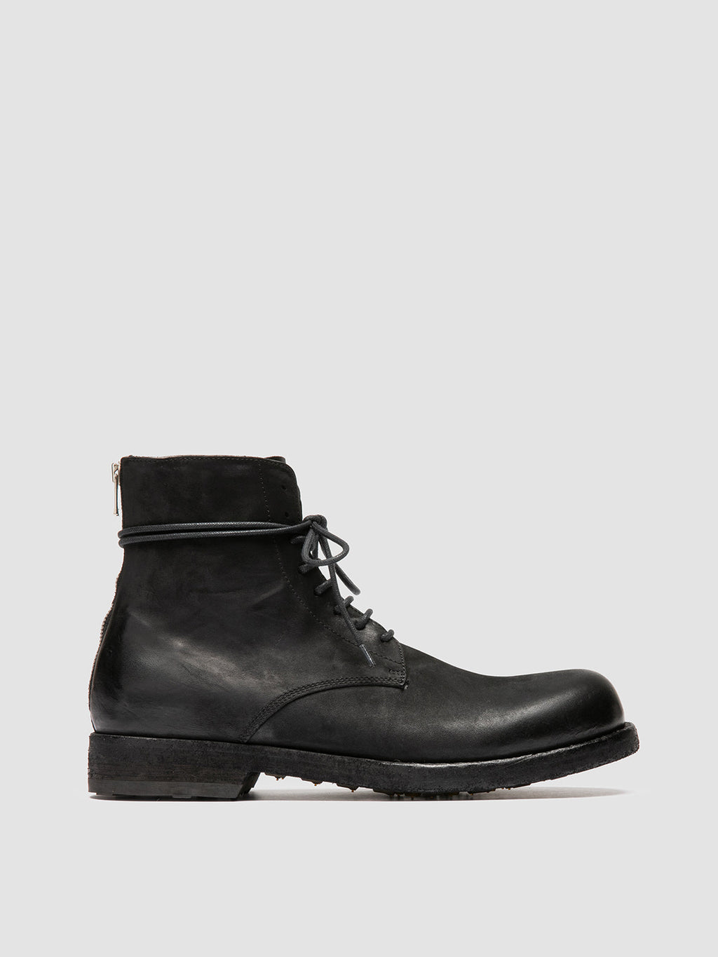 BULLA DD 102 - Black Leather Lace-up Boots Men Officine Creative - 1