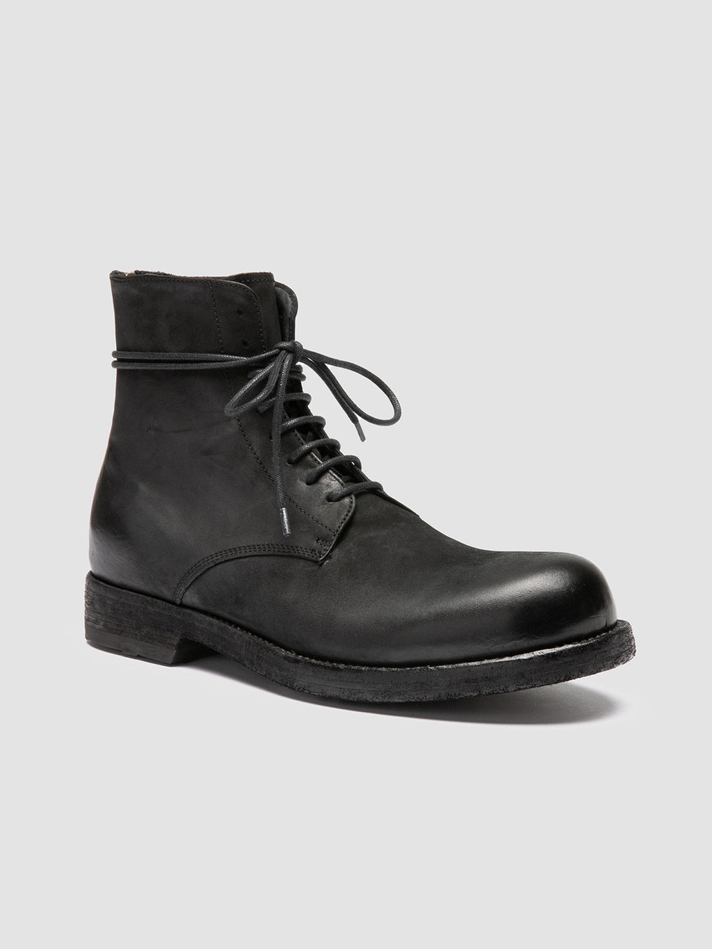 BULLA DD 102 - Black Leather Lace-up Boots Men Officine Creative - 3