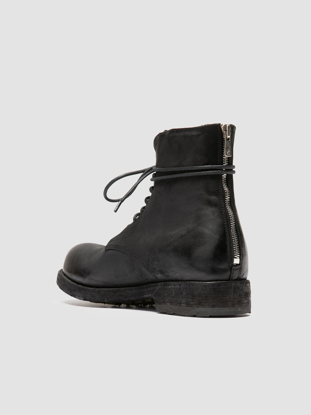 BULLA DD 102 - Black Leather Lace-up Boots Men Officine Creative - 4