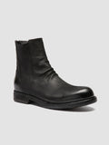 BULLA DD 104 - Black Leather Zipped Boots Men Officine Creative - 3