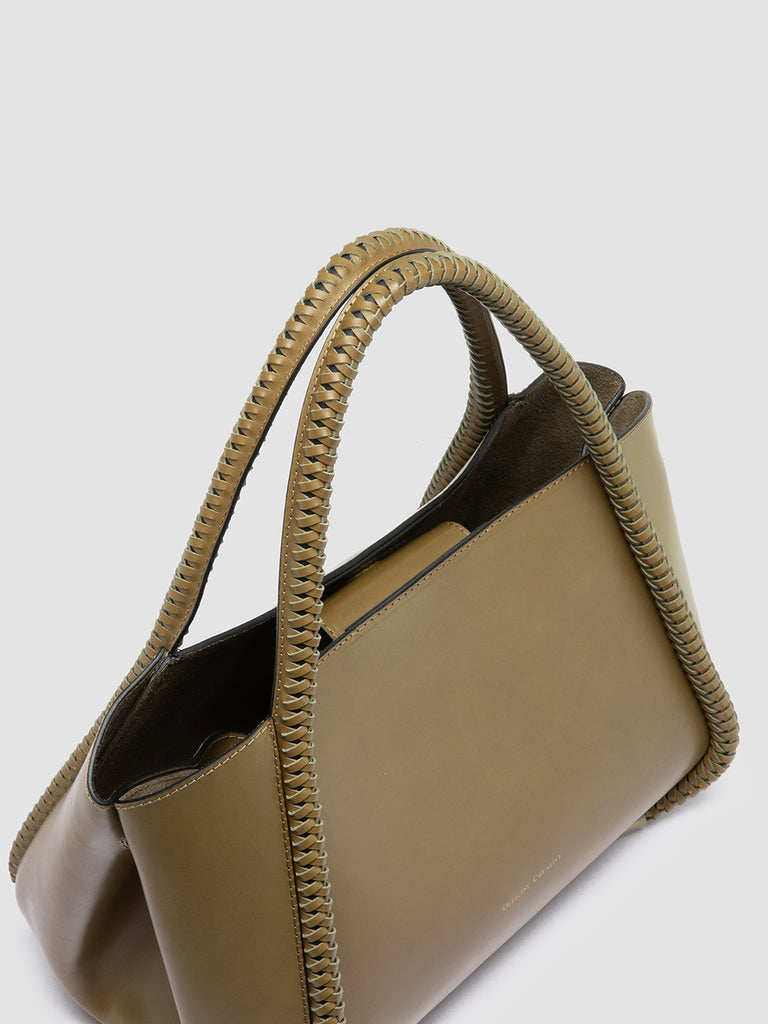 CABALA 101 - Green Leather Shoulder Bag
