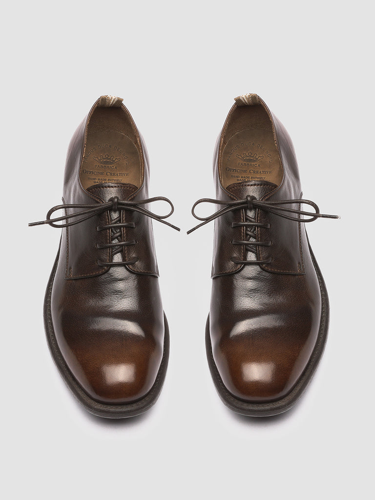 CALIXTE 001 - Brown Leather Derby Shoes Women Officine Creative - 2