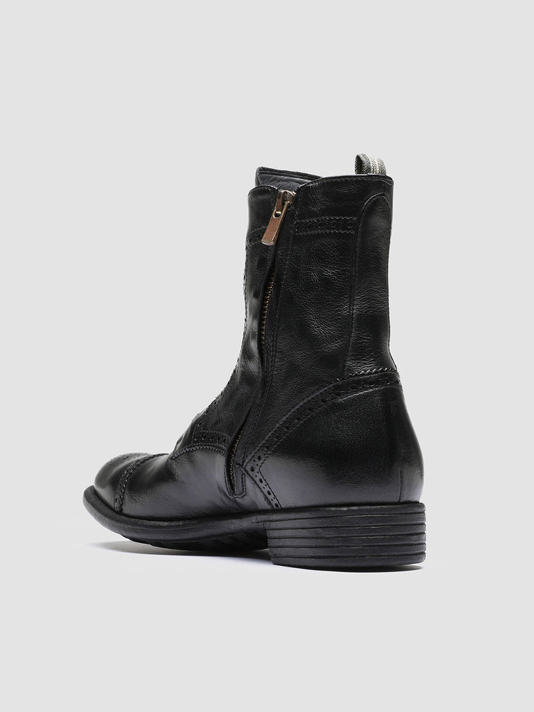 Women's Black Leather Boots CALIXTE 023 – Officine Creative EU