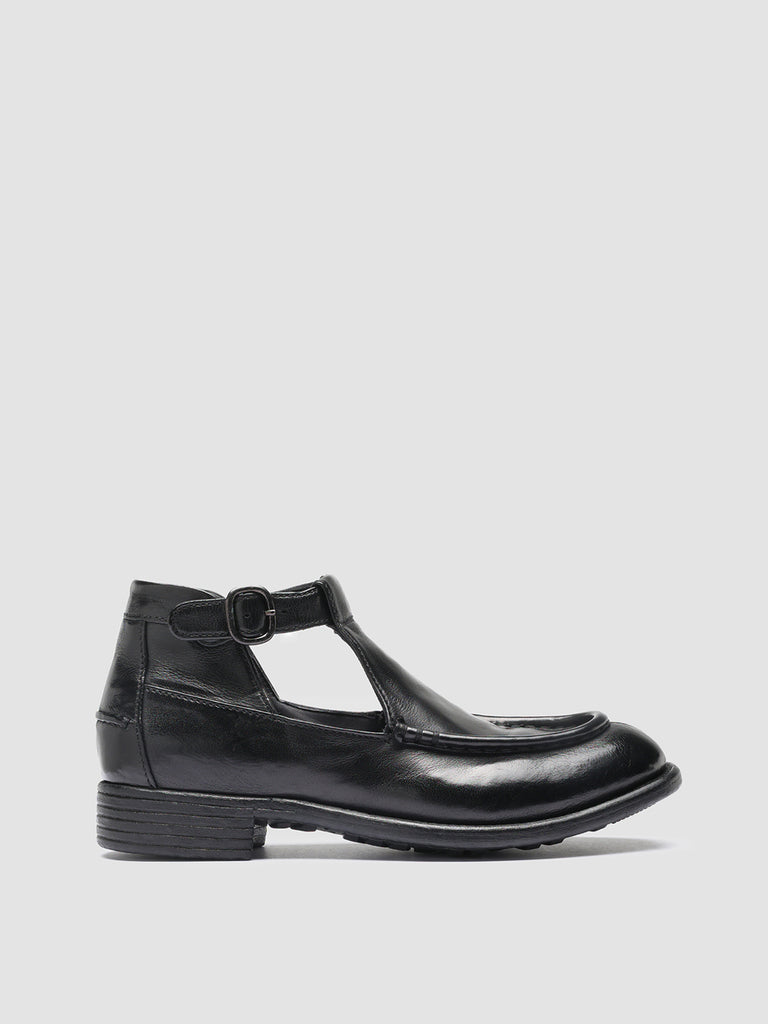 CALIXTE 032 - Black Leather Cut-Out Loafers Women Officine Creative - 1