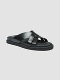 CHARRAT 003 - Black Leather Sandals Men Officine Creative - 1