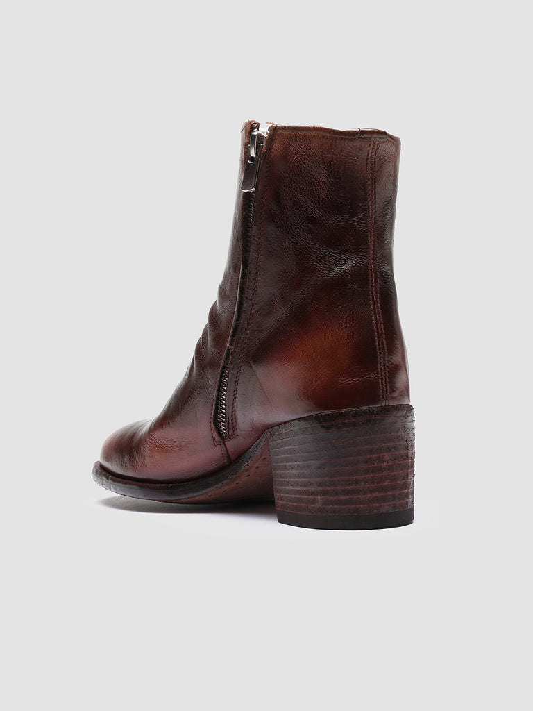 DENNER 101 - Brown Leather Ankle Boots Women Officine Creative - 4