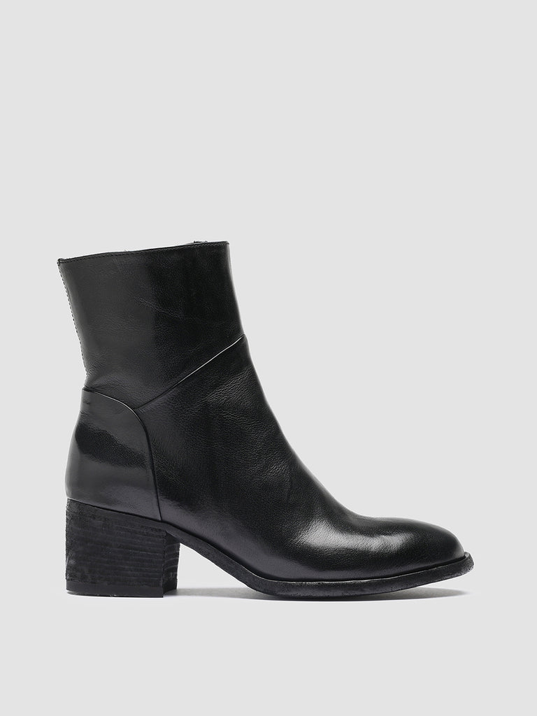 DENNER 107 - Black Leather Ankle Boots Women Officine Creative - 1
