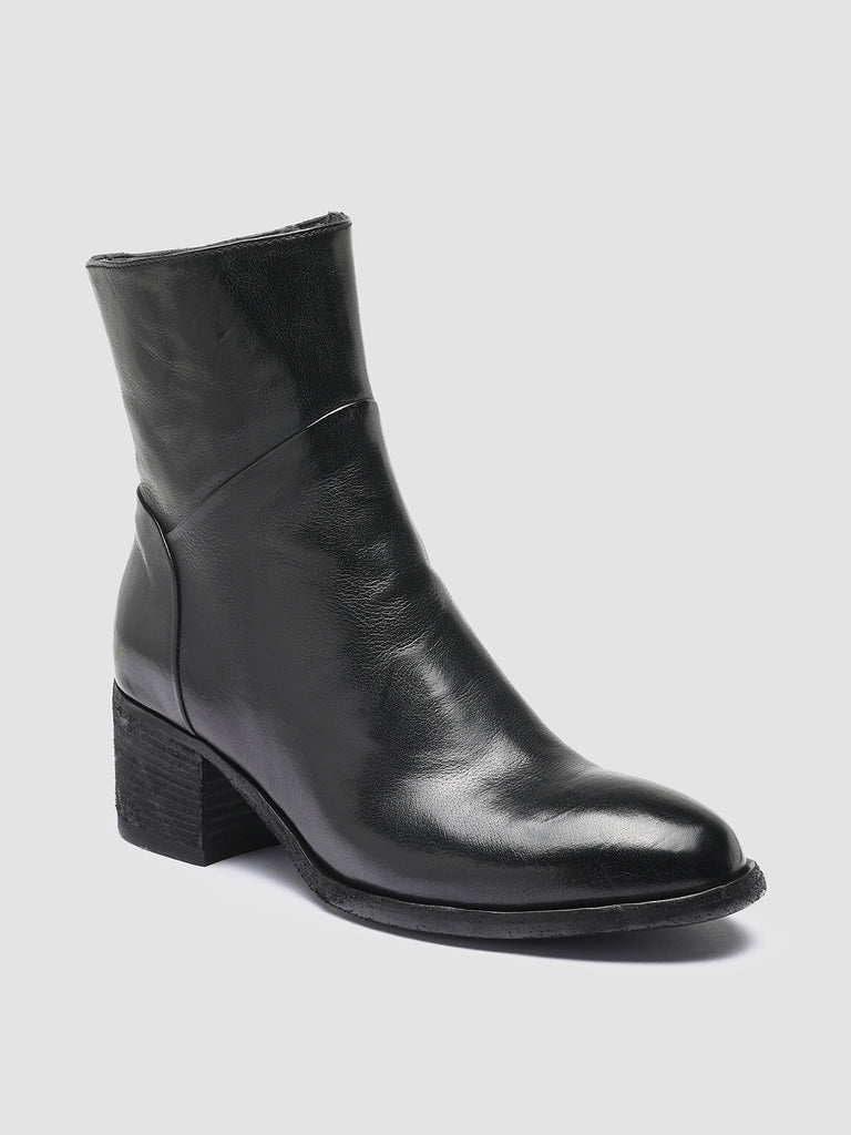 DENNER 107 - Black Leather Ankle Boots Women Officine Creative - 3