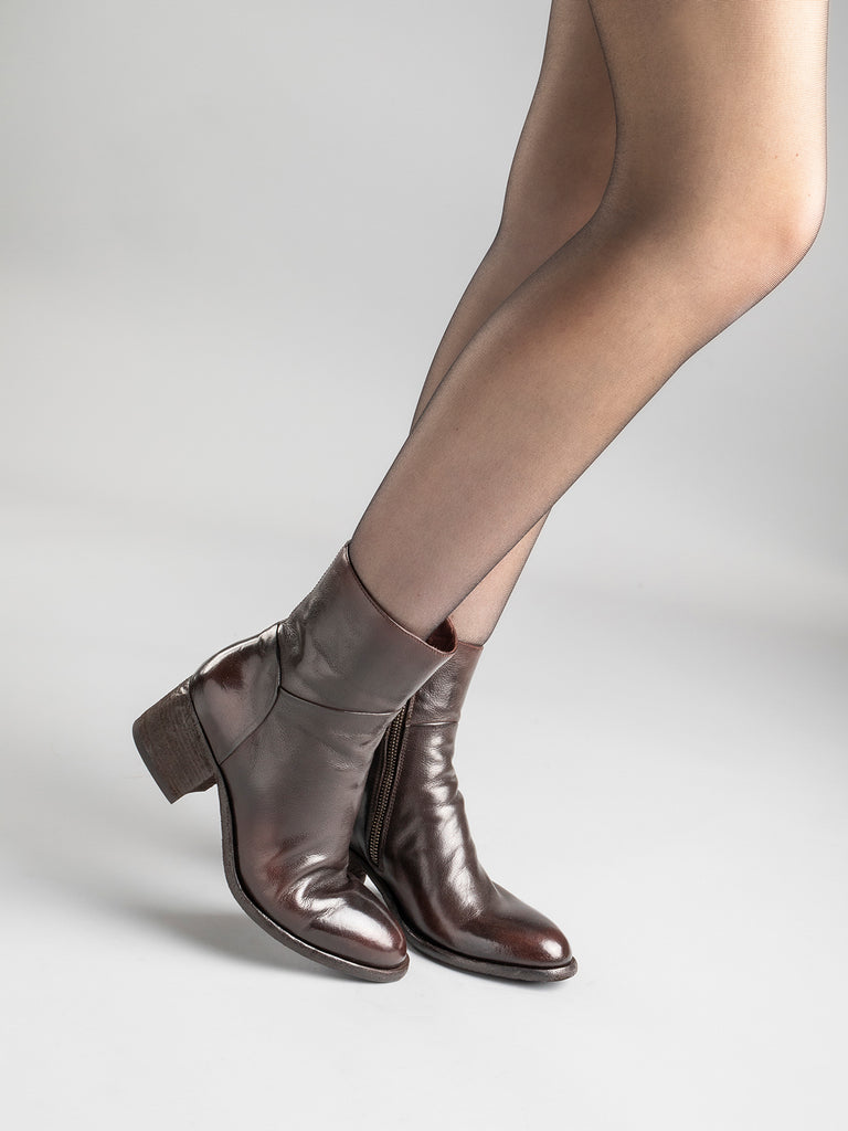 DENNER 107 - Brown Leather Ankle Boots Women Officine Creative - 6