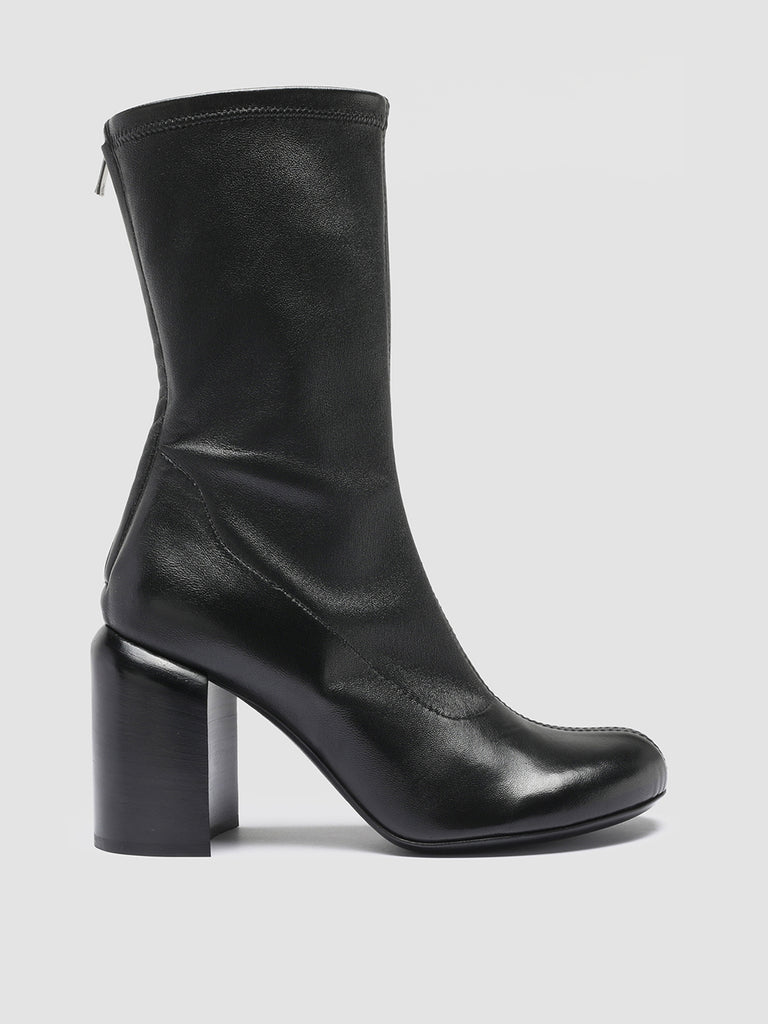 ESTHER 003 - Black Nappa Leather Ankle Boots Women Officine Creative - 1