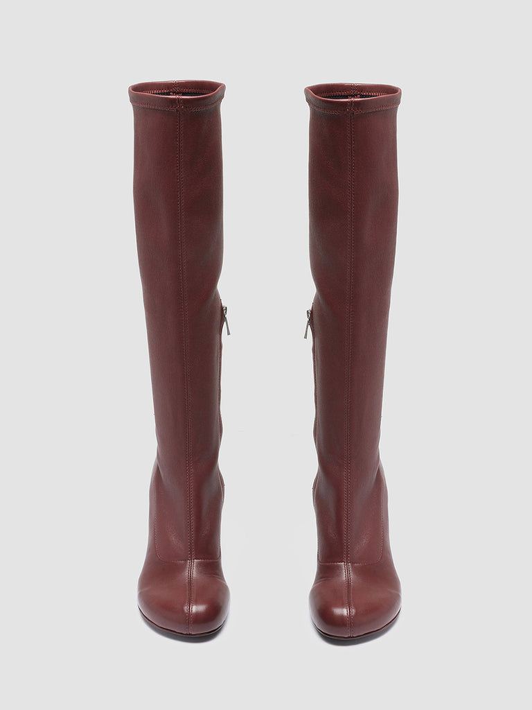 ESTHER 005 - Burgundy Nappa Leather Boots Women Officine Creative - 2