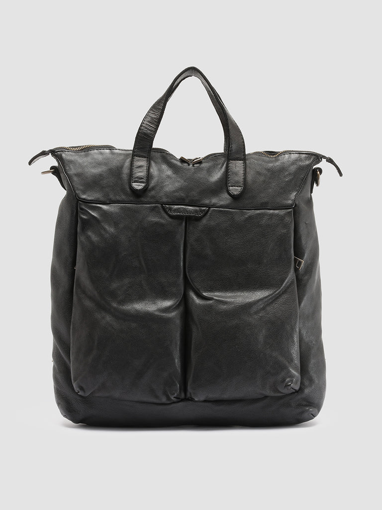 HELMET 27 - Black Leather Tote Bag  Officine Creative - 1