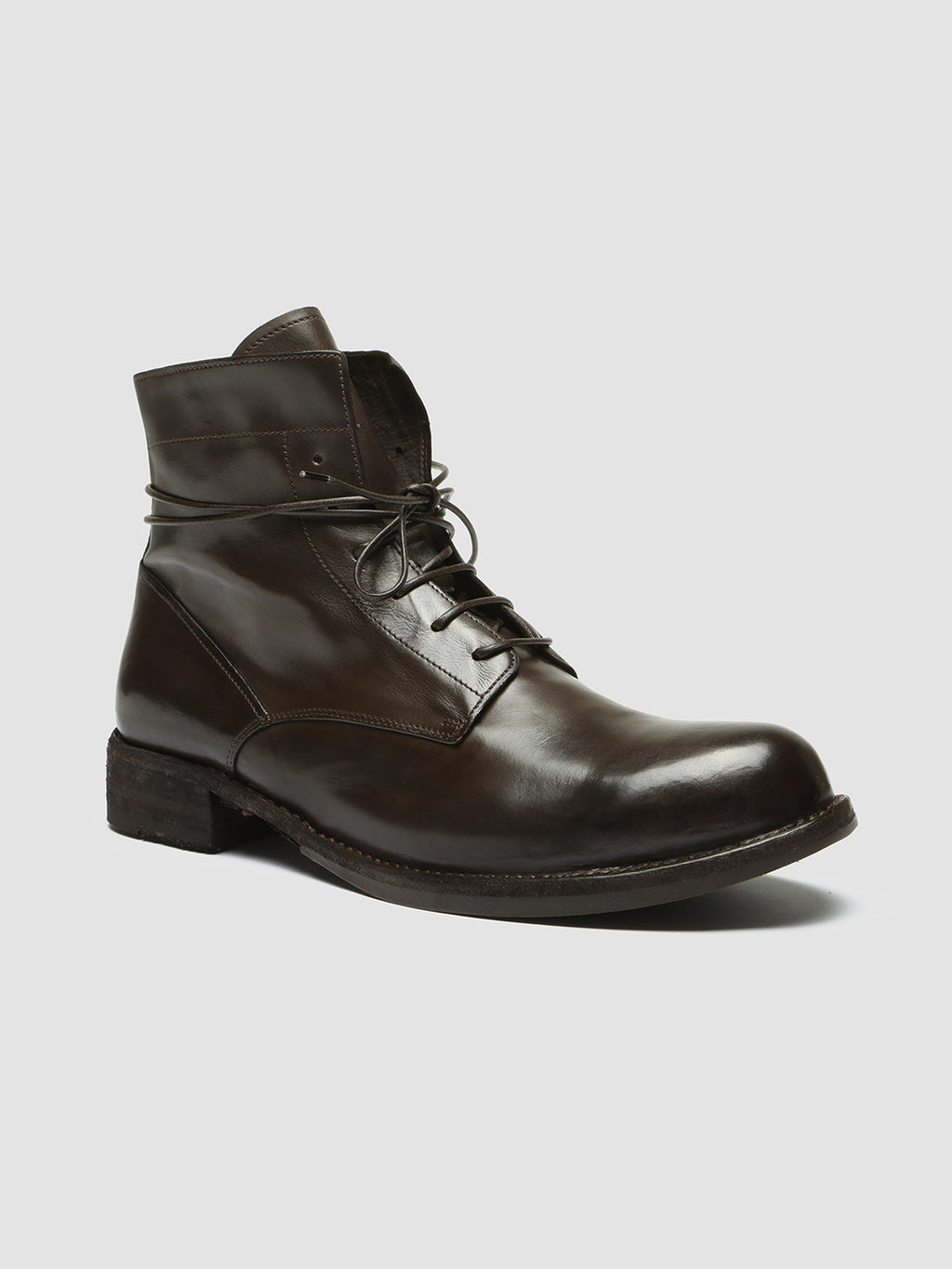 IKON 018 - Brown Leather Ankle Boots Men Officine Creative - 3