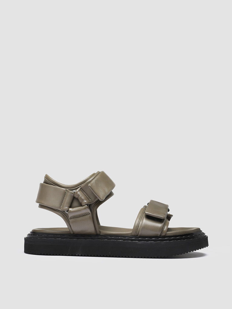 IOS 002 - Green Leather sandals