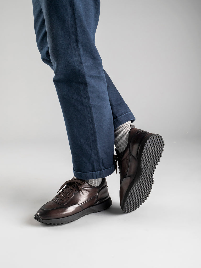 KEYNES 001 - Brown Nappa Leather Sneakers Men Officine Creative - 6