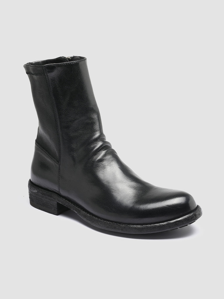 LEGRAND 203 - Black Leather Ankle Boots Women Officine Creative - 3