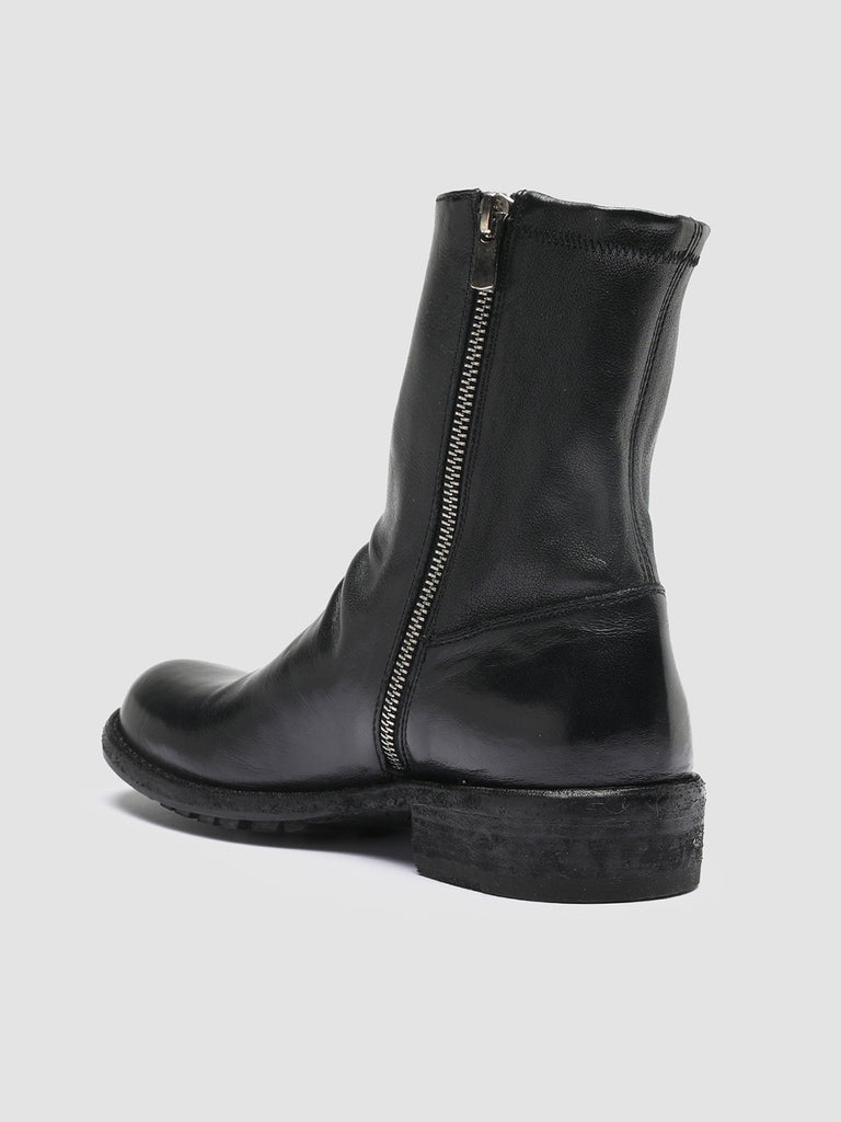 LEGRAND 203 - Black Leather Ankle Boots Women Officine Creative - 4