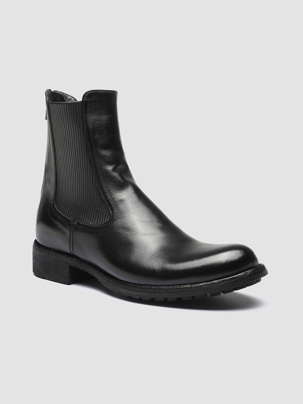 LEGRAND 213 - Black Zipped Leather Chelsea Boots Women Officine Creative - 3