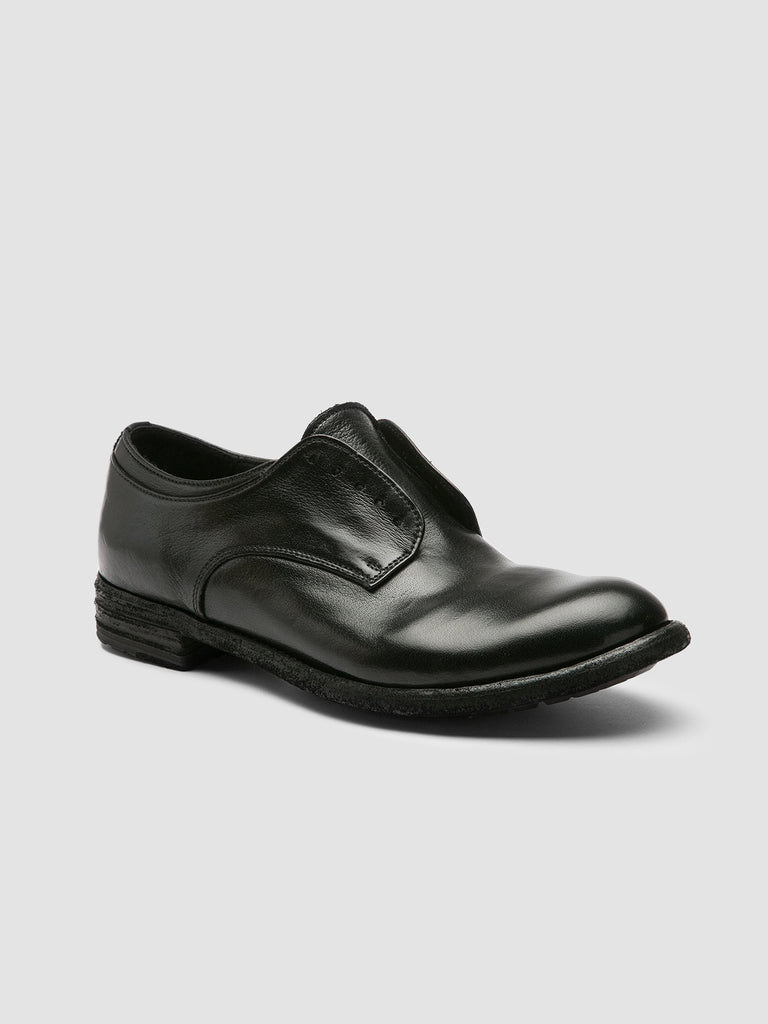LEXIKON 012 - Black Leather Derby Shoes Women Officine Creative - 4