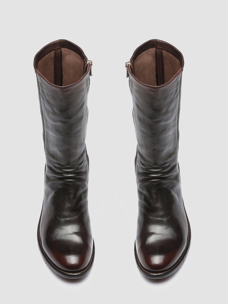 LISON 042 - Brown Leather Booties