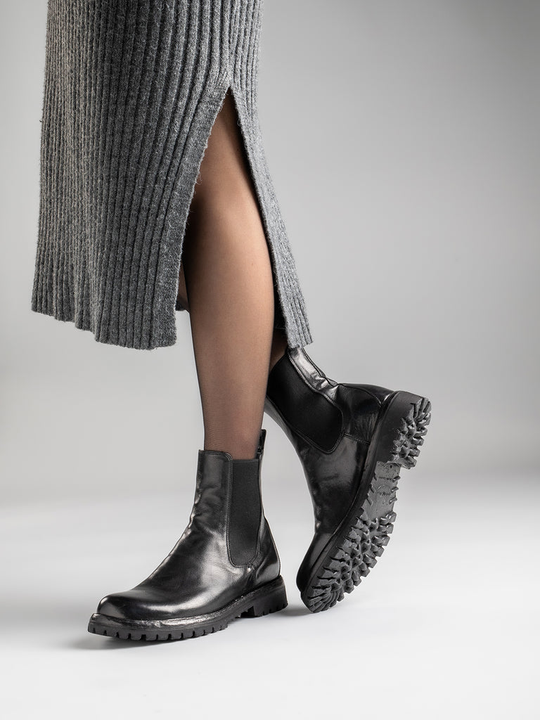 LORAINE 004 - Black Leather Chelsea Boots Women Officine Creative - 6