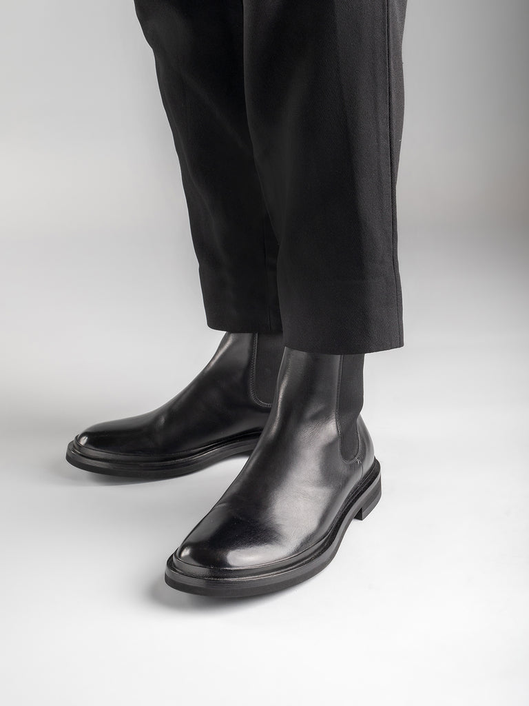 MAJOR 002 - Black Leather Chelsea Boots Men Officine Creative - 6