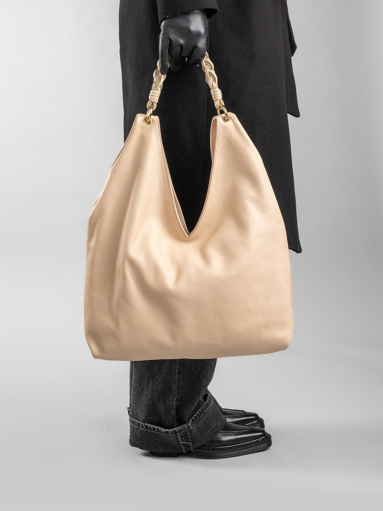 Nappa Leather Hobo Bag