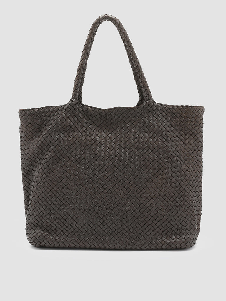 OC CLASS 35 - Brown Woven Leather Tote Bag  Officine Creative - 1