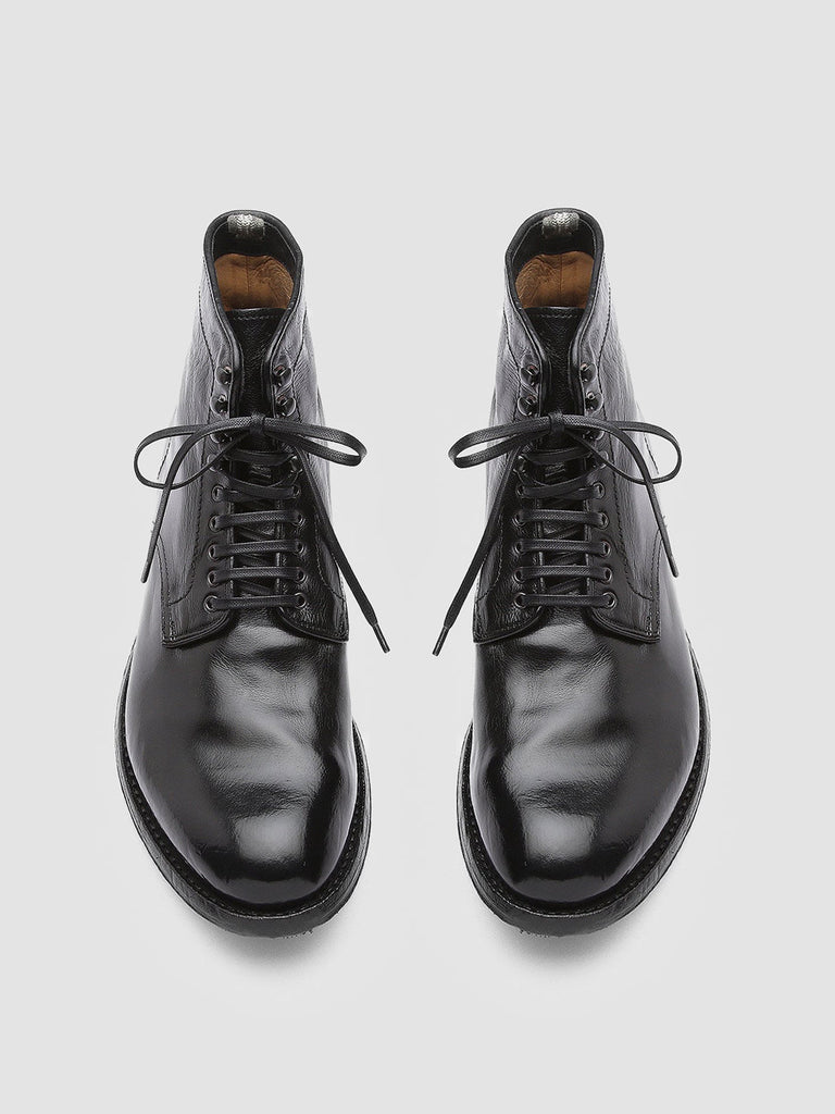 ANATOMIA 013 - Black Leather Ankle Boots Men Officine Creative - 2