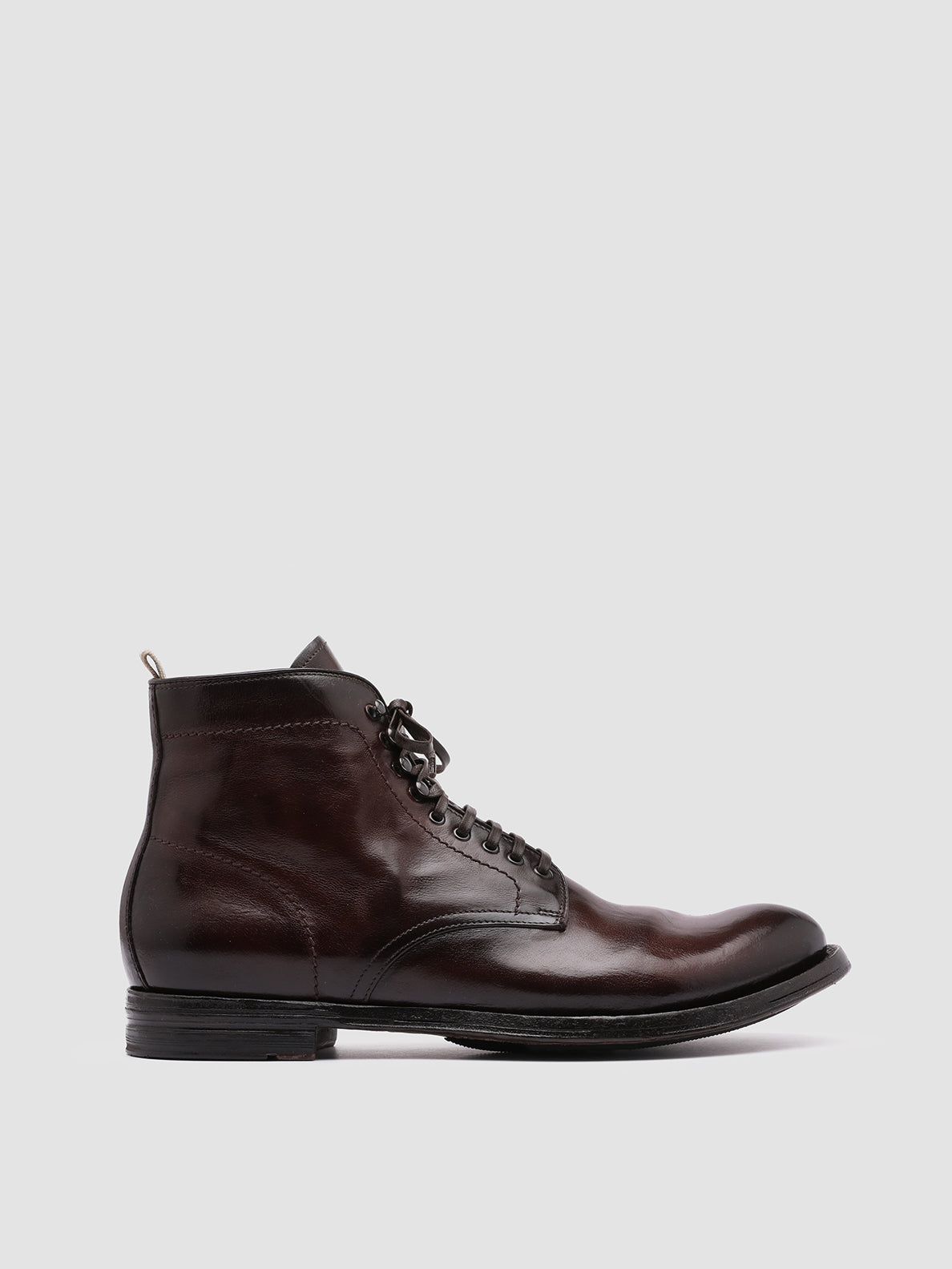 Men's Brown Leather Boots ANATOMIA 013 – Officine Creative EU